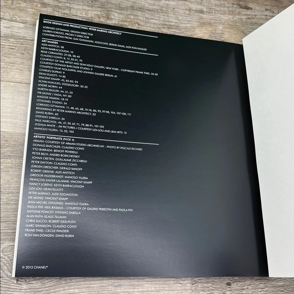 CHANEL Large White Coffee Table Book